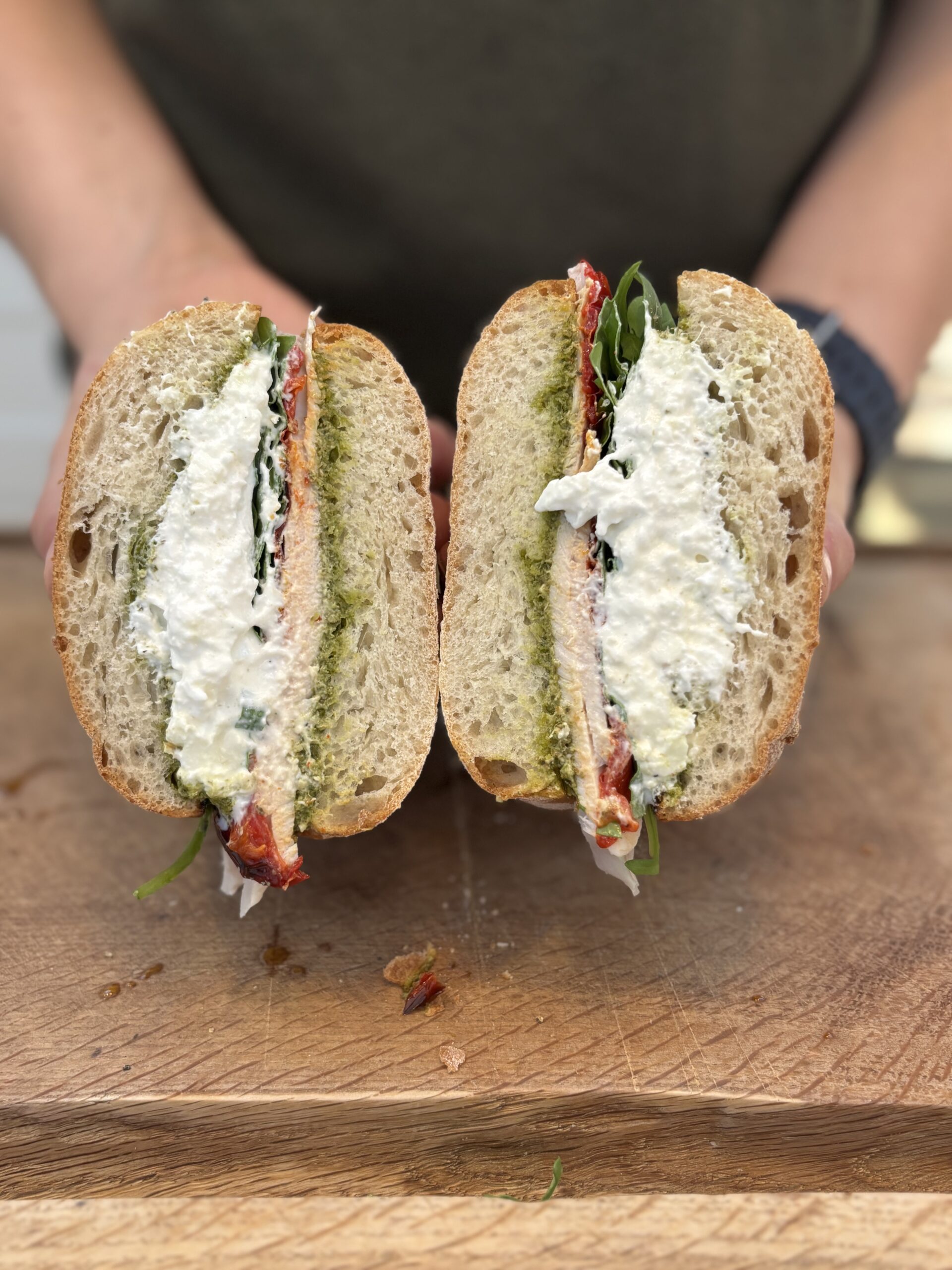 Turkey & pesto ciabatta