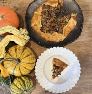 Turkey & pumpkin galette