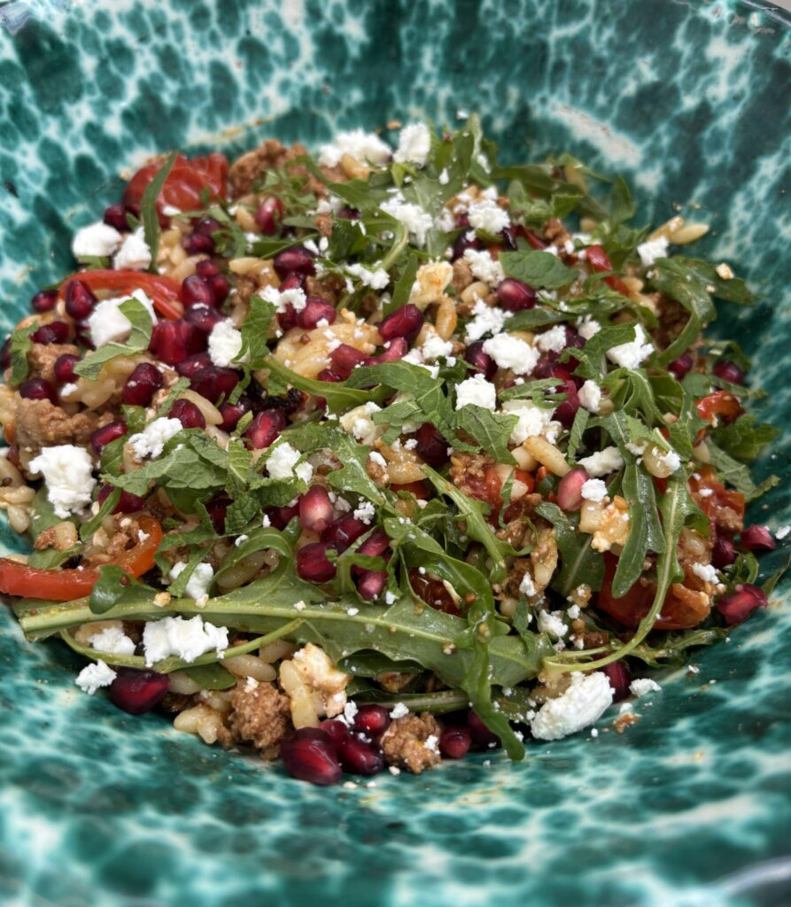 Mediterranean Turkey & orzo salad